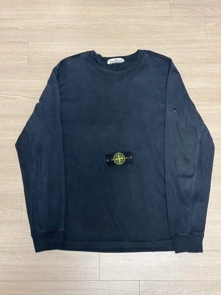 [L]스톤아일랜드 블랙 롱슬리브 맨투맨