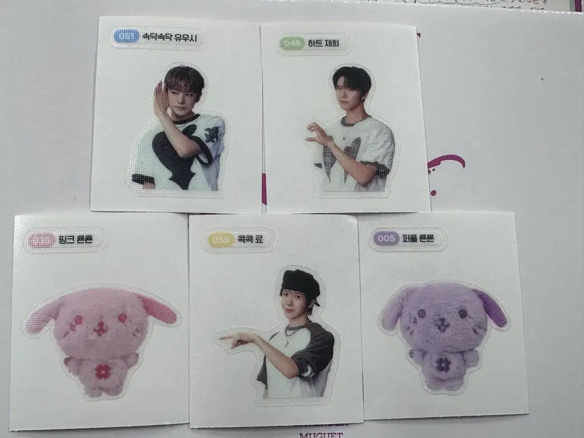 엔시티위시 컬러 엠디 띠부씰 교환 시온리쿠유우시재희료사쿠야