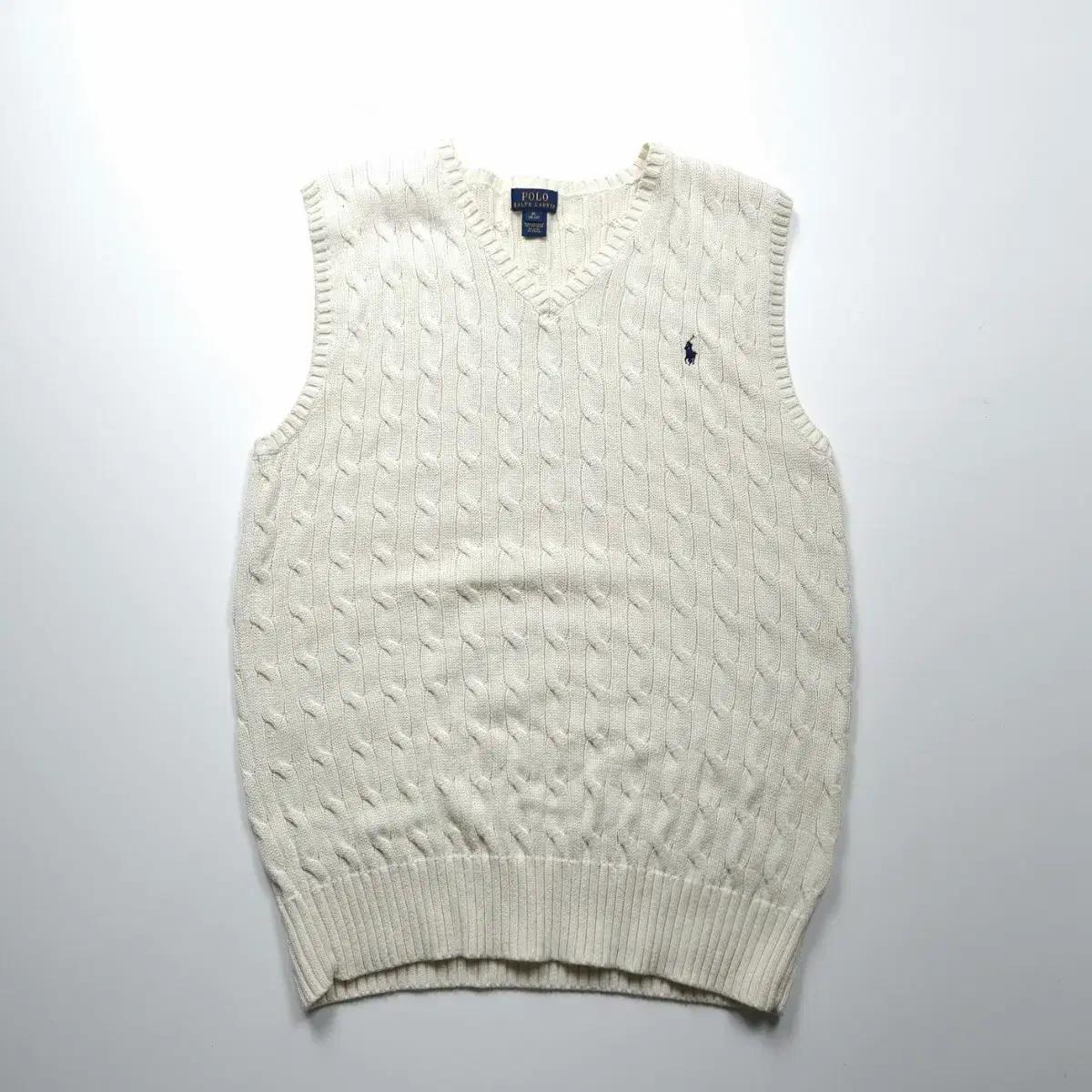 폴로 랄프로렌 신형 포니 케이블 니트 베스트 (M)