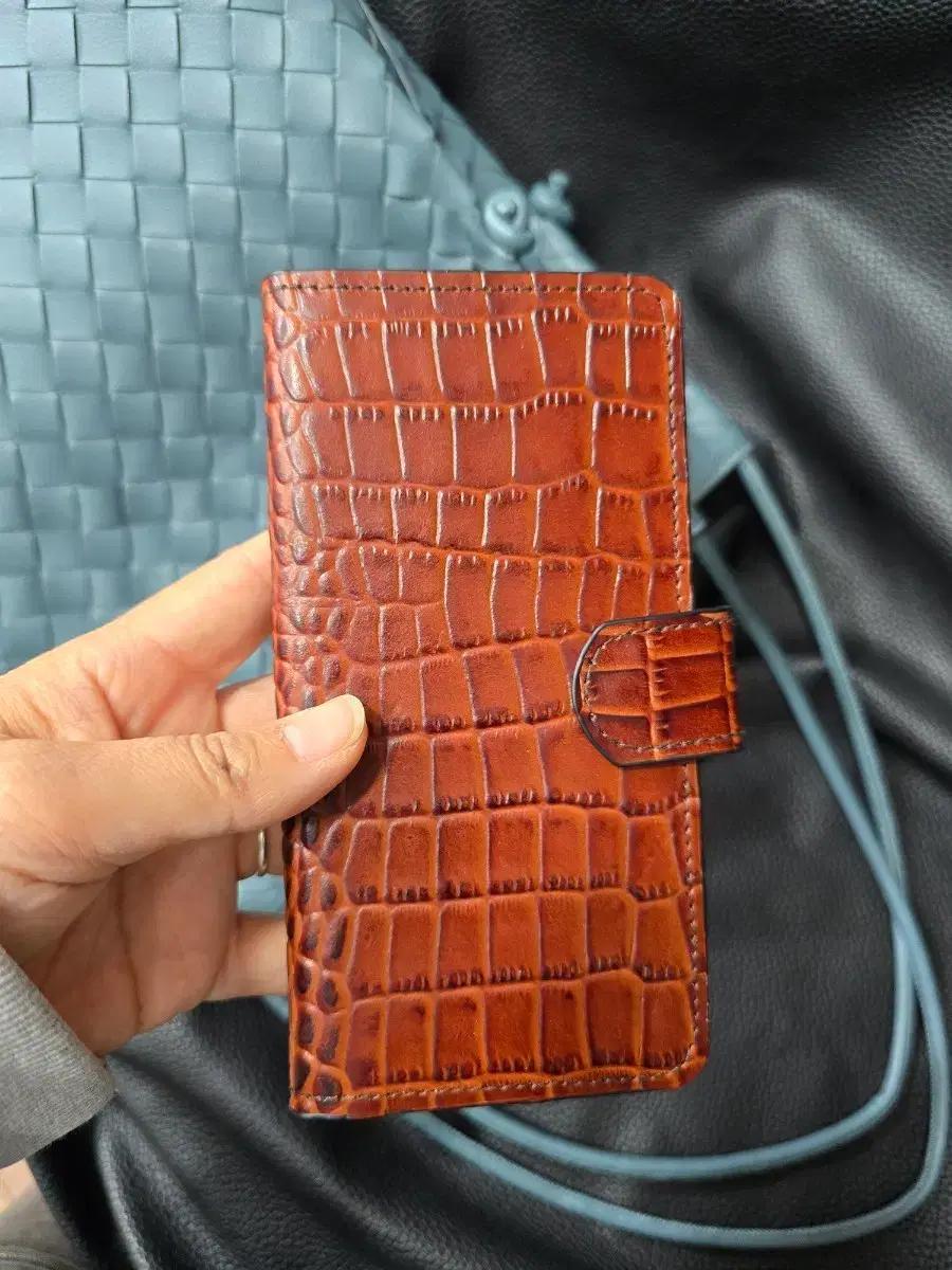 갤럭시 s24울트라 소가죽 핸드메이드 다이어리케이스