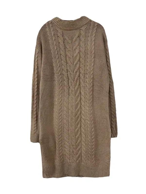 [L] UNIQLO 유니클로 울혼방 케이블 니트원피스