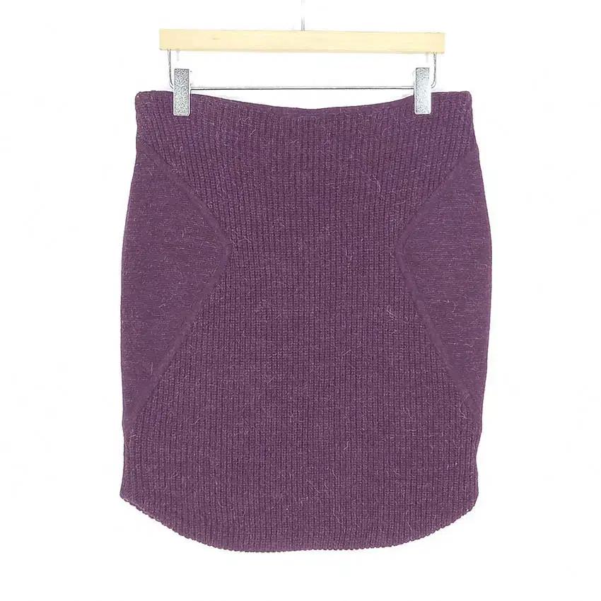 미샤 여성 알파카혼방 니트 미니스커트 퍼플70 (HU41772)