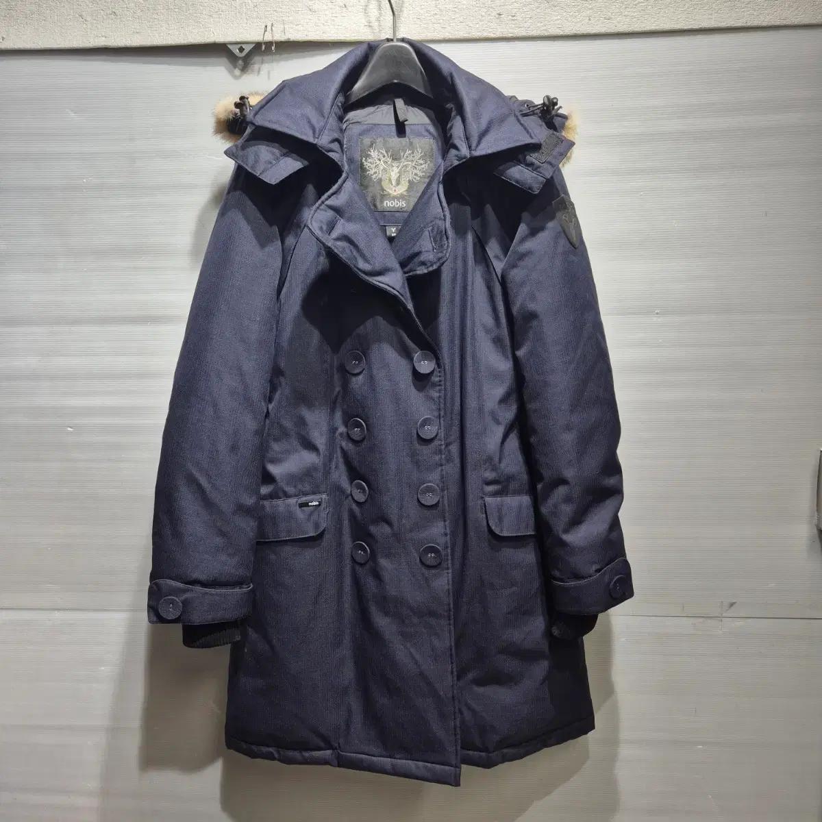 노비스 네이비 여성 코트 패딩