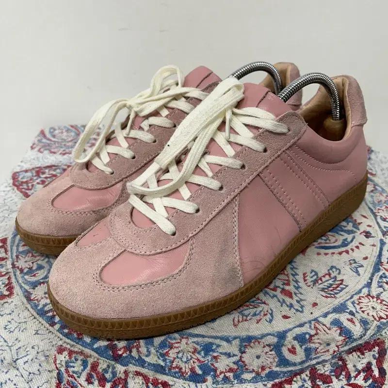 슈펜 유니레더 독일군 핑크 스니커즈 270 E00661