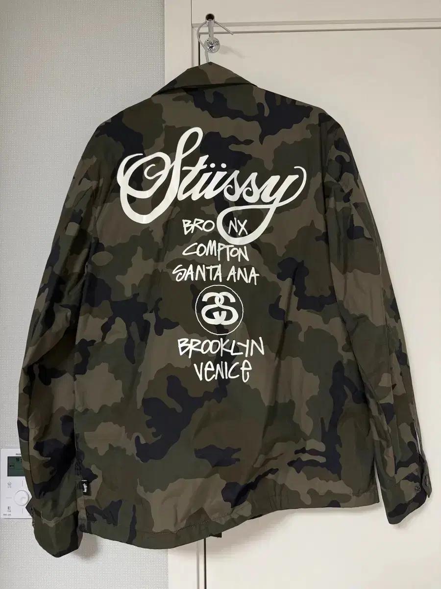 정품 스투시 월드투어 카모 코치 자켓 바람막이 빈티지