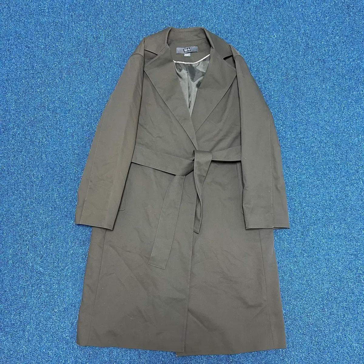 베라왕 카키 롱 트렌치코트