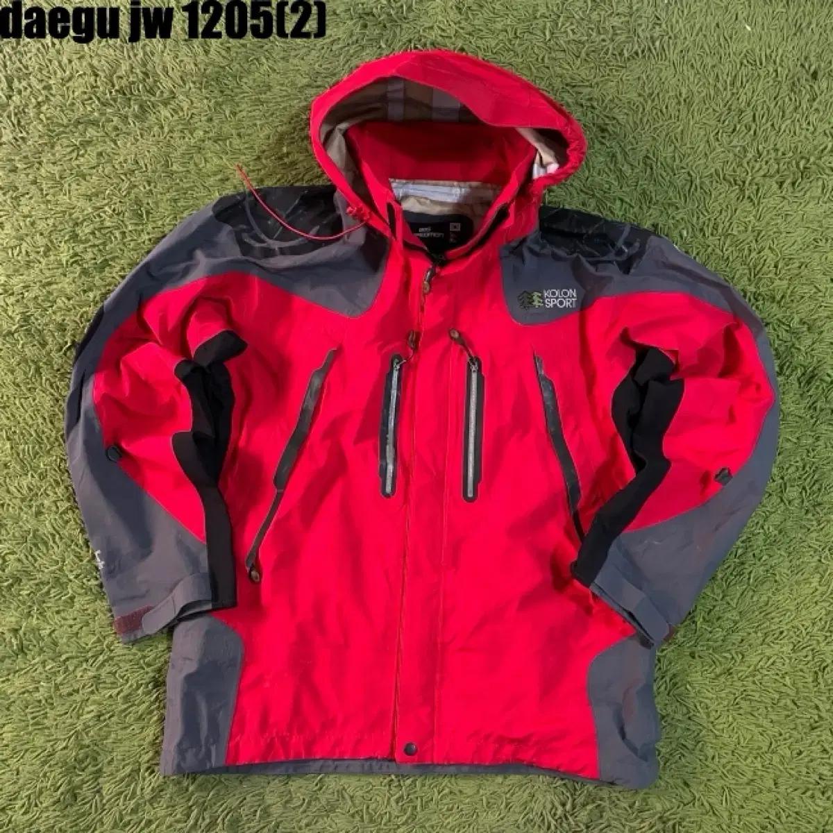 코오롱 트레이닝 상의 집업 자켓 바람막이 등산복 95