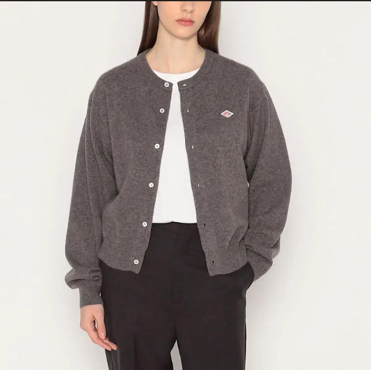 단톤 램스울 U넥 가디건 토프 34