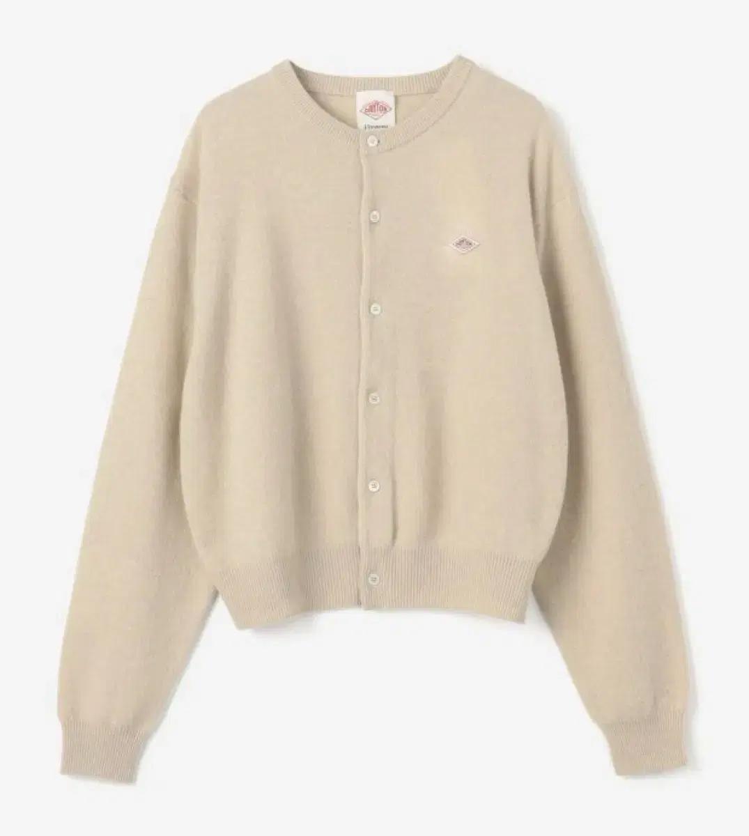 단톤 램스울 U넥 가디건 오트밀 34