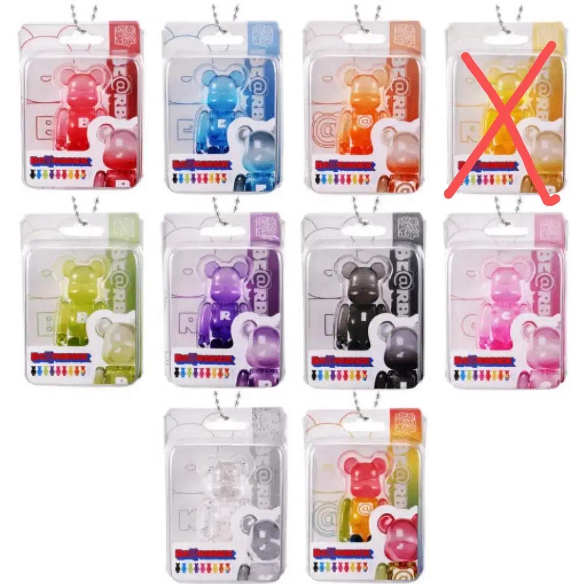 베어브릭 클리어 미니어처 패키지 피규어 컬렉션 2탄 가챠 캡슐토이