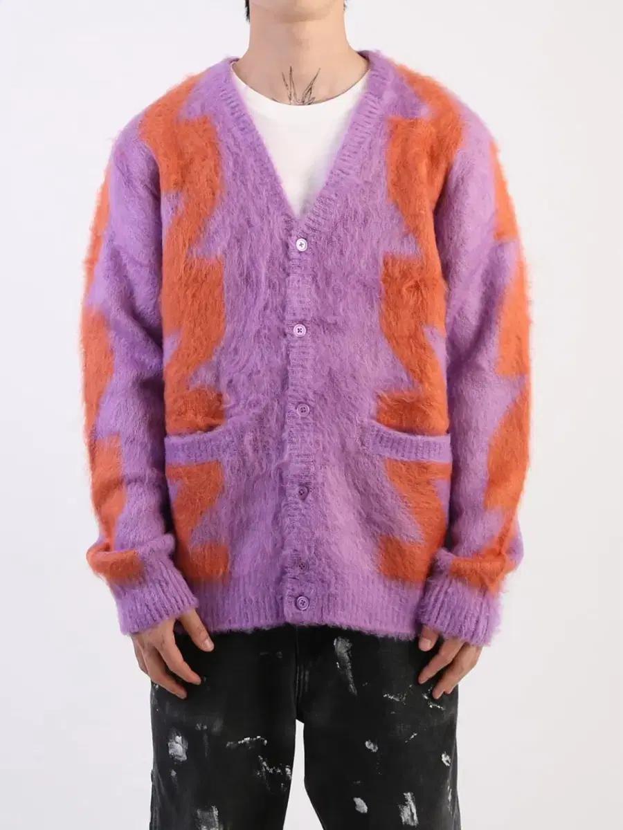 오베이OBEY 모헤어 가디건