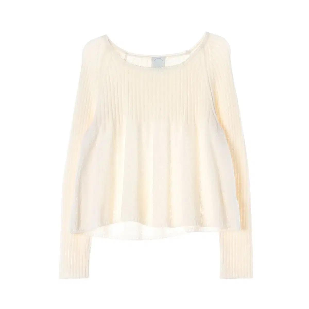 타낫 울 플레어 니트 스웨터 아이보리