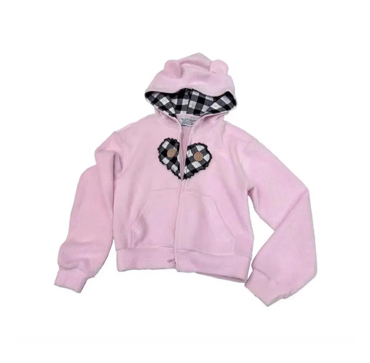 잇미플리즈 해린 핑크베어후드집업 뉴진스 곰돌이귀