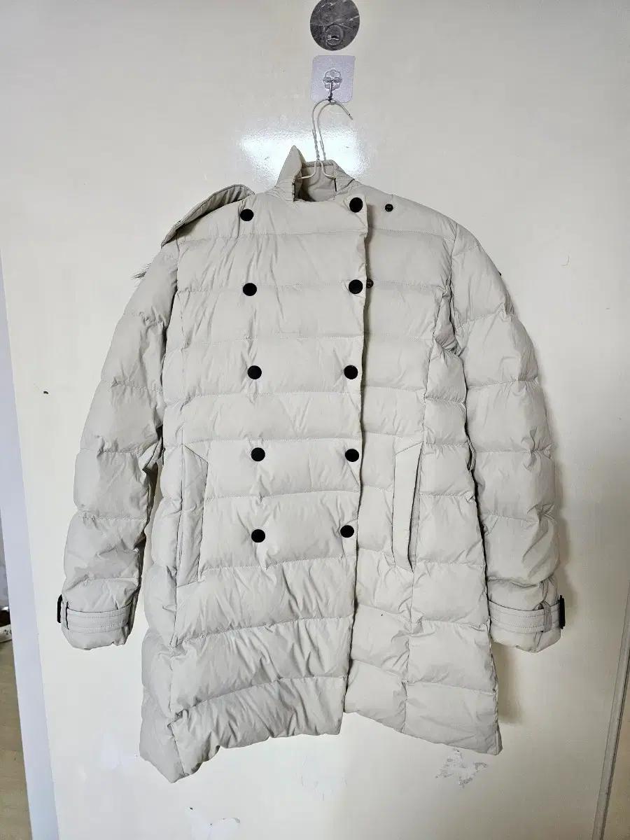 k2 구스다운 아이보리 더블 버튼 롱 패딩 코트  a