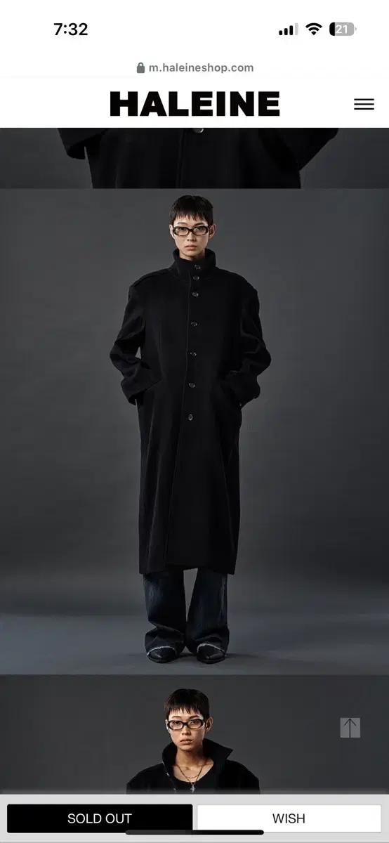 (새제품) 알렌느 캐시미어 하이넥 코트 2 (블랙)