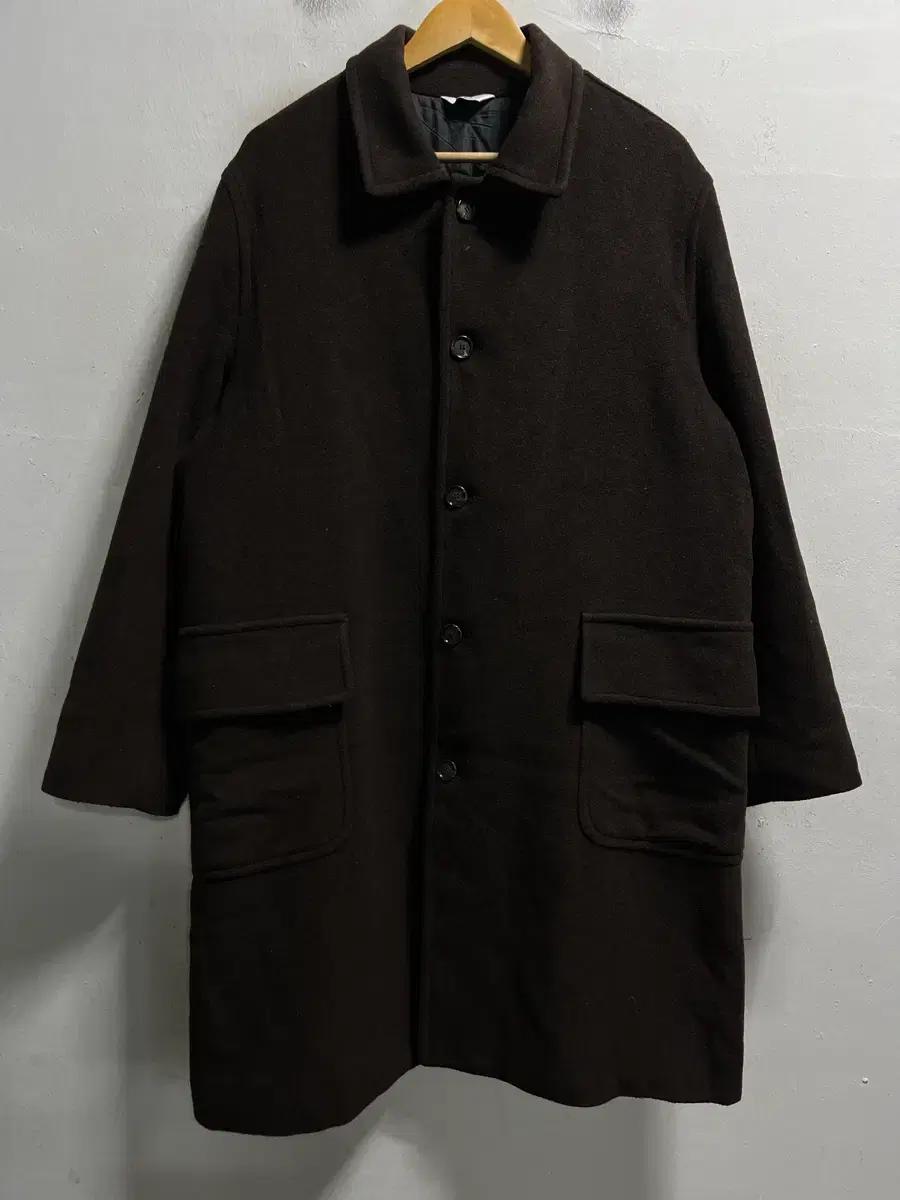 100-105 믹스업 루즈핏 울 롱코트 정품