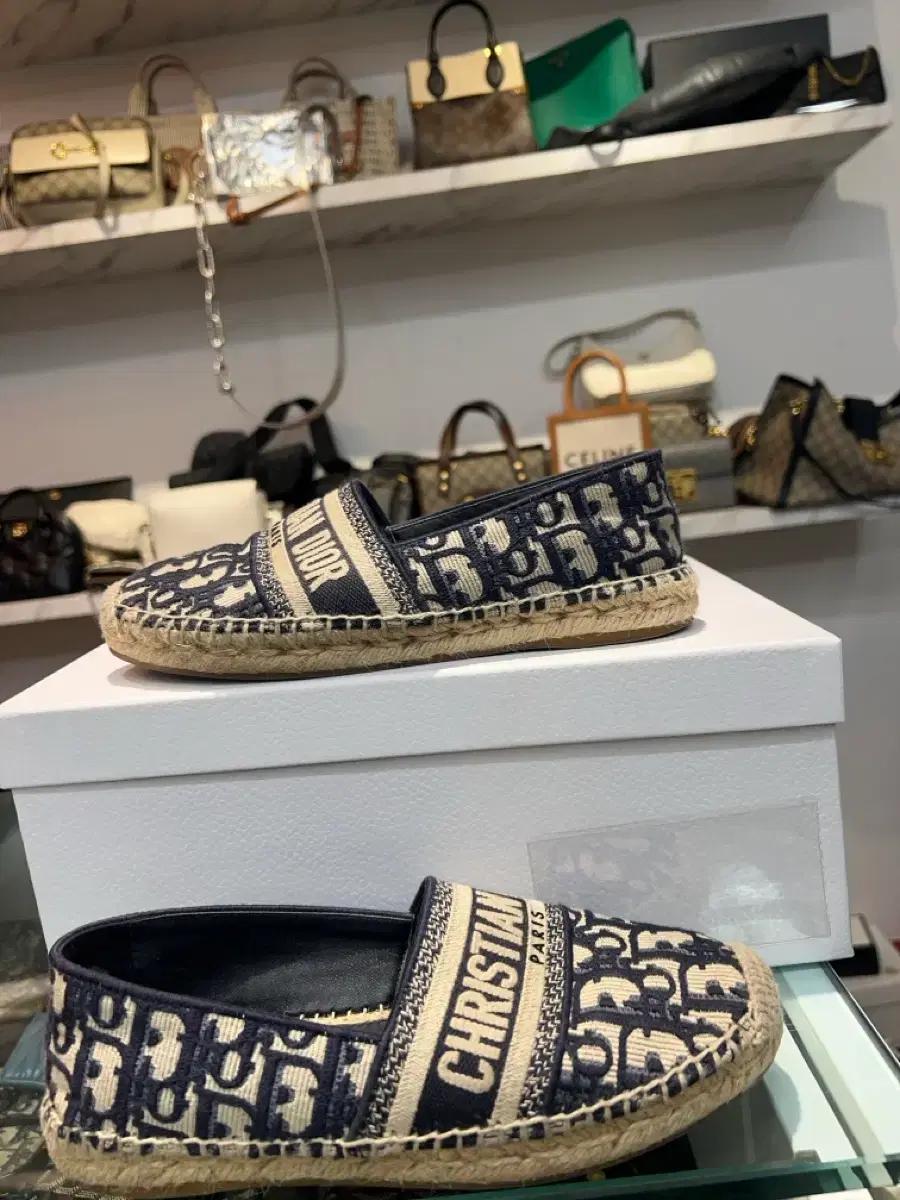 (36.5) 디올 오블리크 에스파듀 슬립온 여성 스니커즈