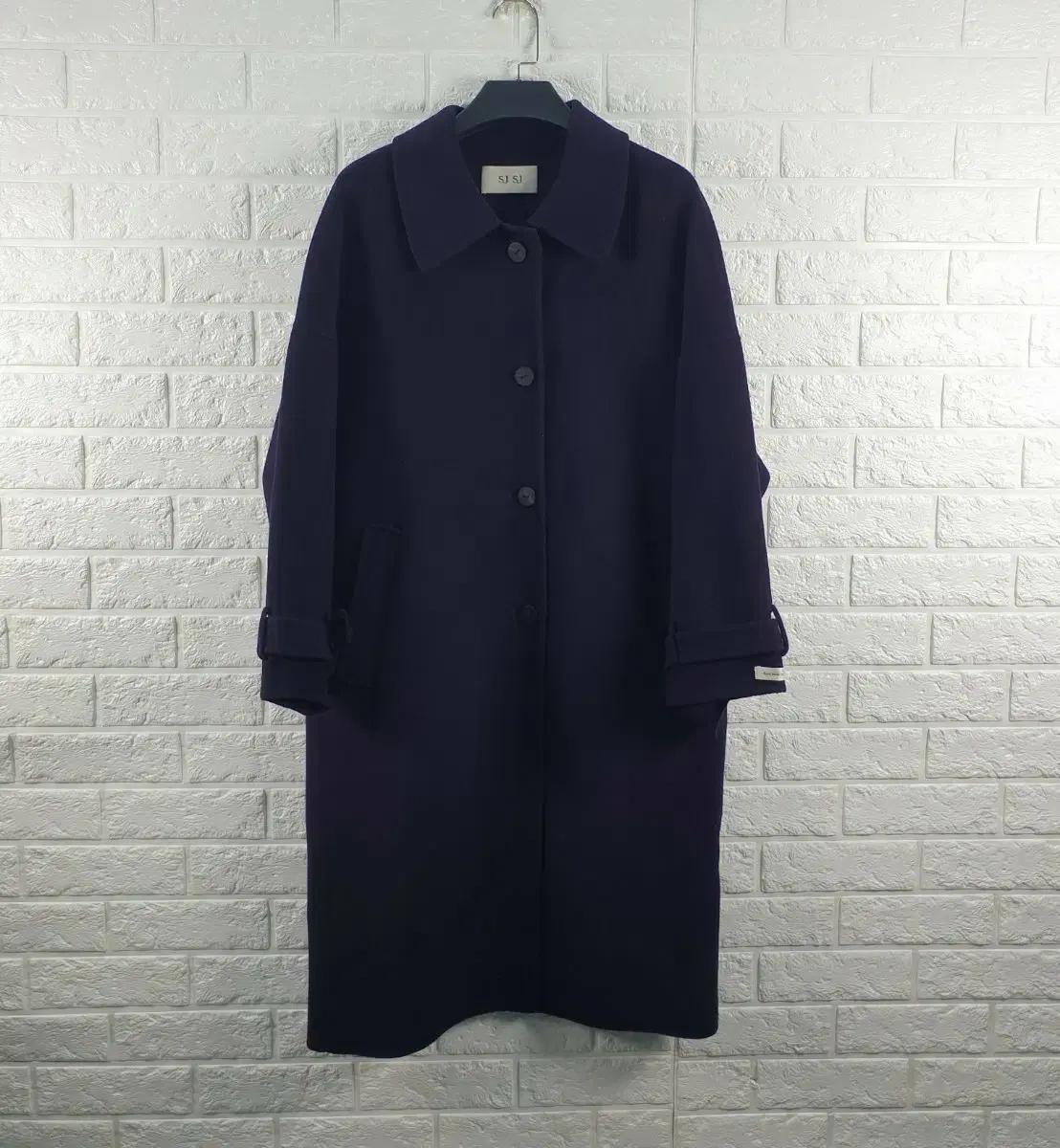 [55]SJSJ 핸드메이드 모직 + 캐시미어 롱 코트