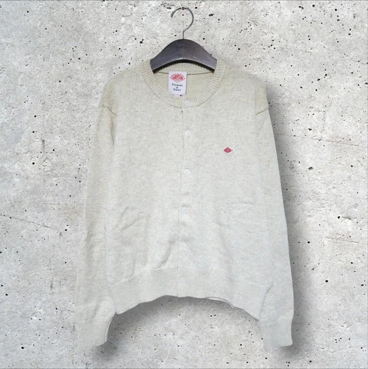 단톤 크루넥 니트 가디건 오트밀 (95/M)