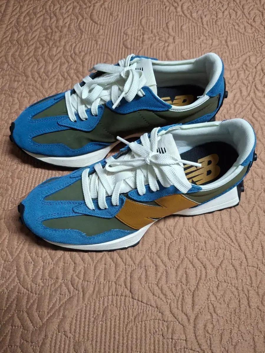 255 뉴발란스 327 블루 운동화 255 [1095]