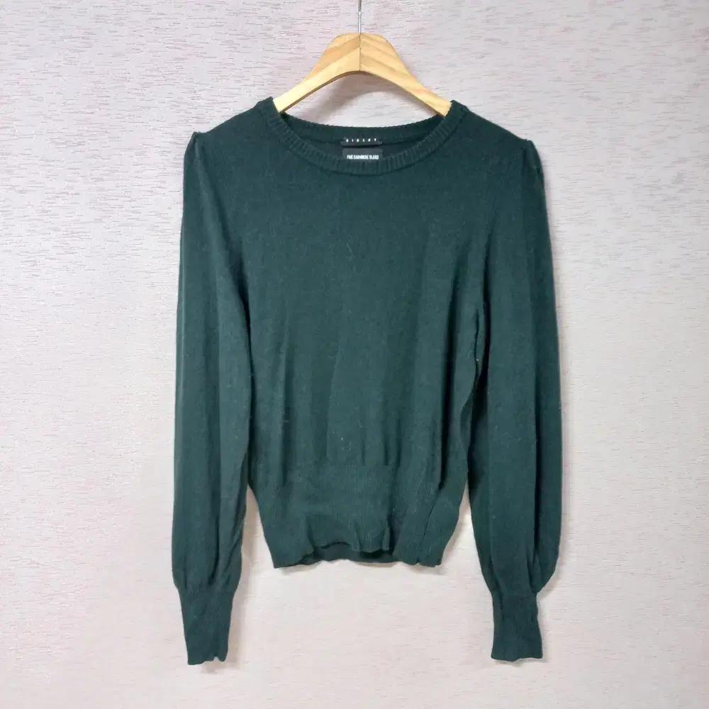 A12-5/시슬리 캐시미어혼방 시보리 니트티 여성