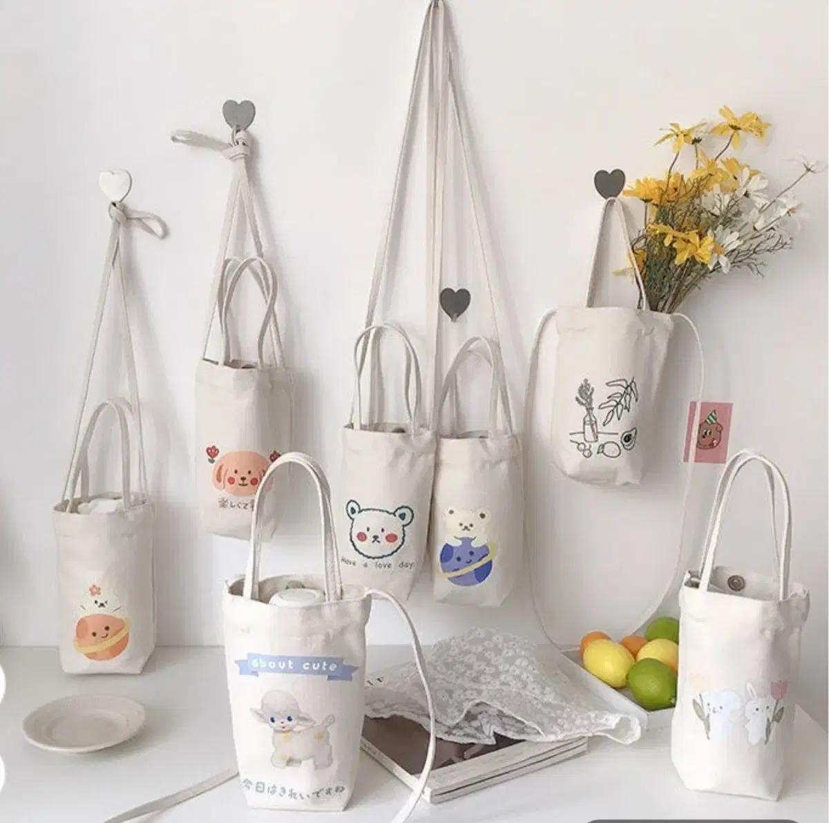 1+1+1 에코백 텀블러백 핸드폰가방 미니가방 친환경 에코가방