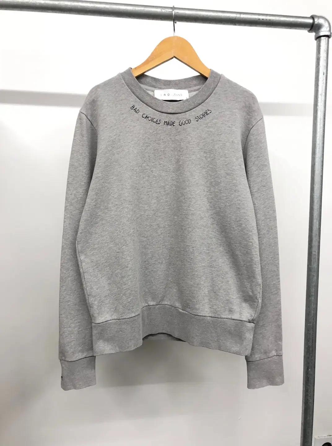 IRO 이로 레터링자수 맨투맨 스웻셔츠 S