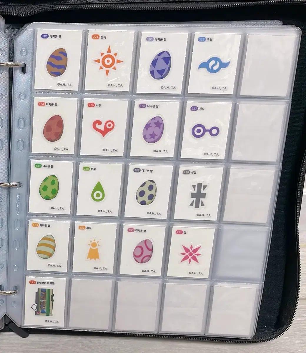 디지몬 빵씰 디지몬알 문장 선택받은아이들