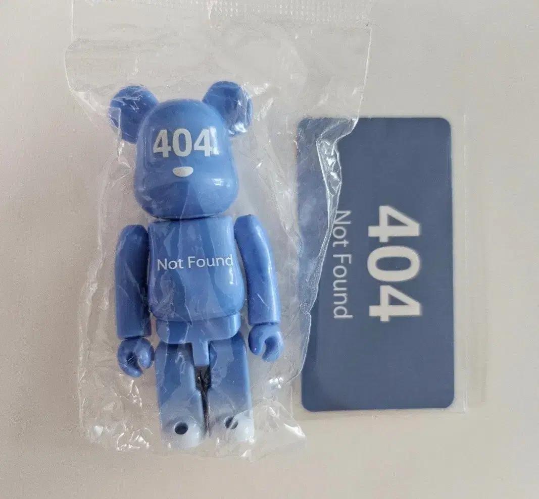 베어브릭 404 Not Found 블루 피규어