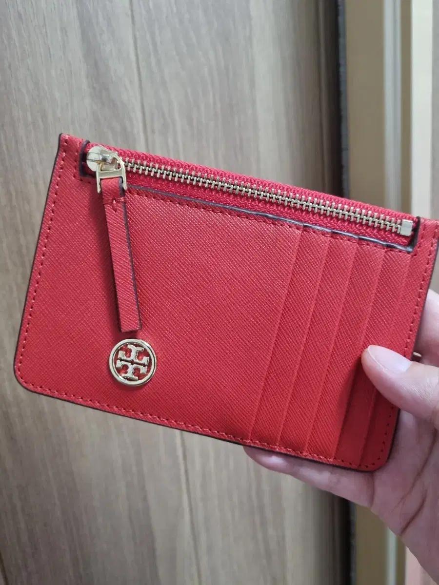 세상품 정품 토리버치 레드 카드지갑 겸 동전지갑