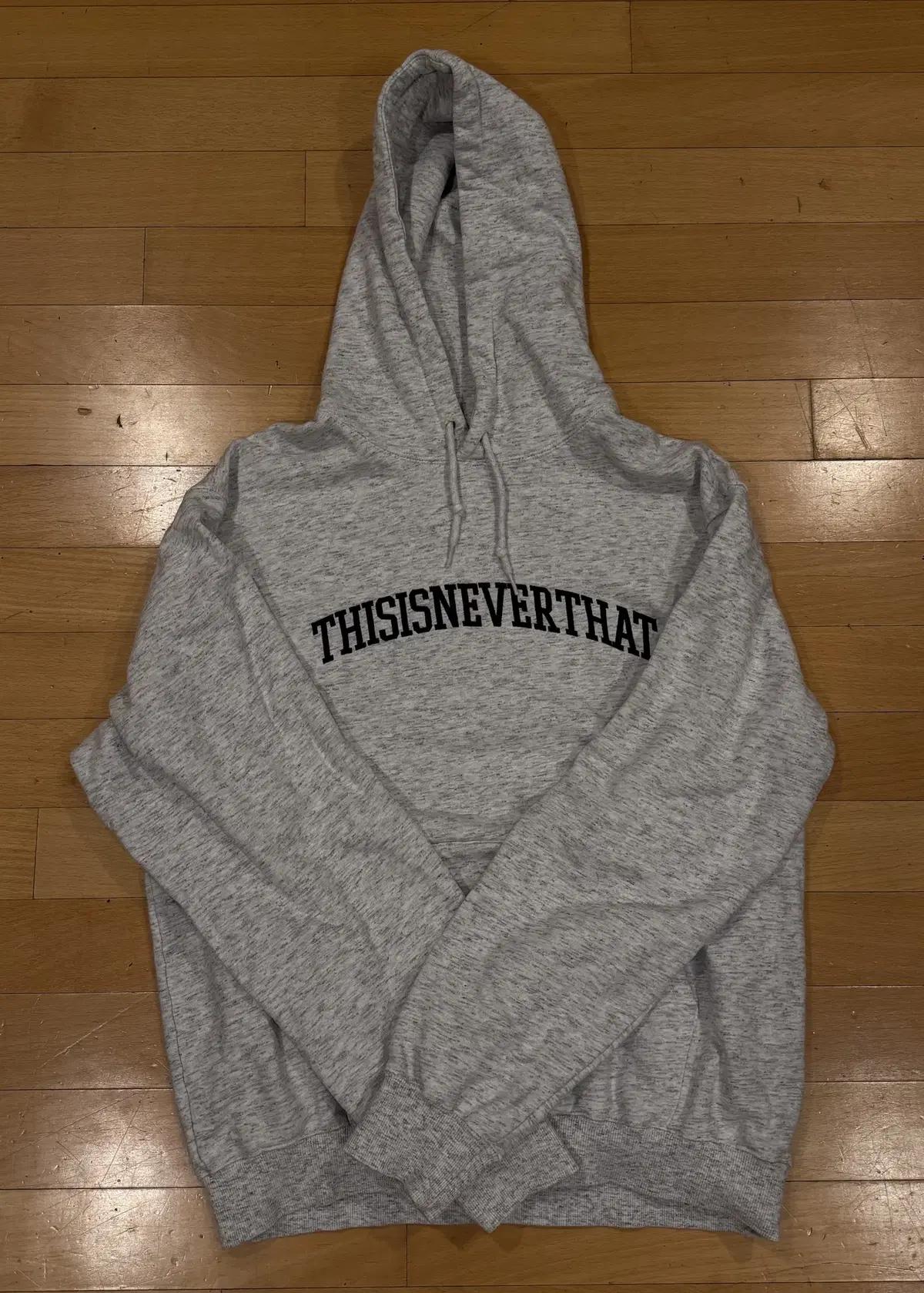디스이즈네버댓 후드티 21fw 그레이 L
