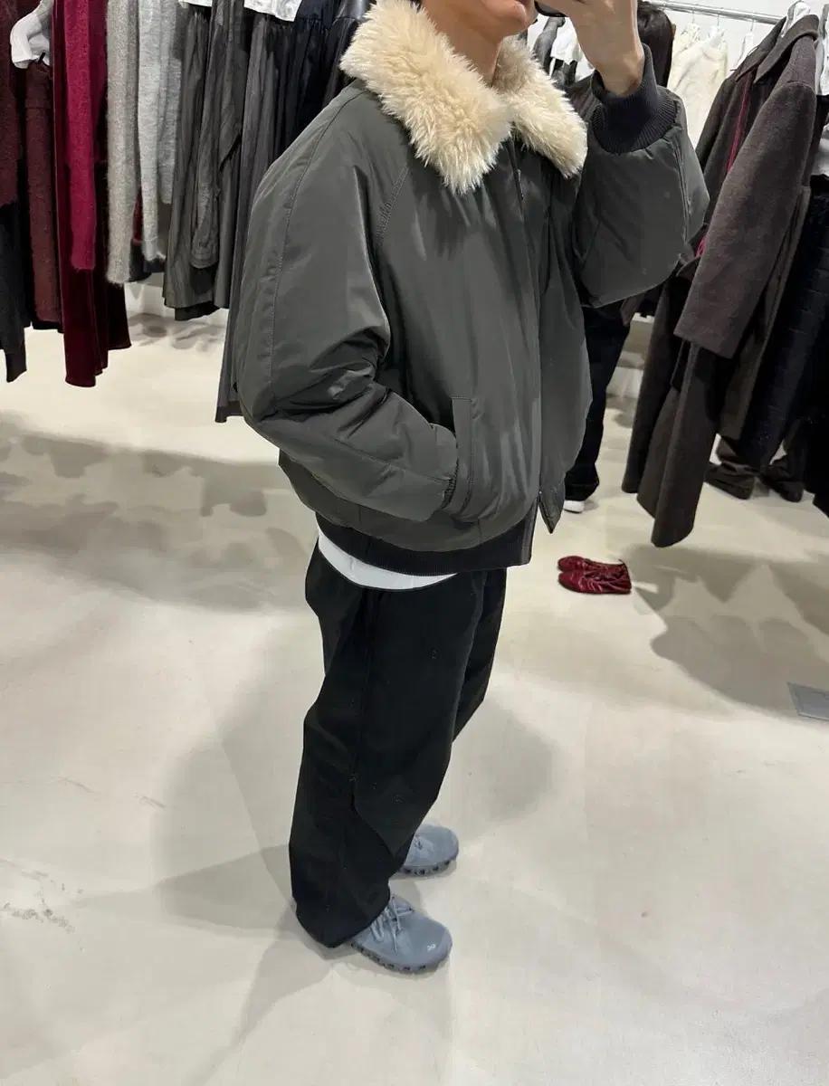 아모멘토 리버시블 시어링 점퍼 자켓 L 팝니다