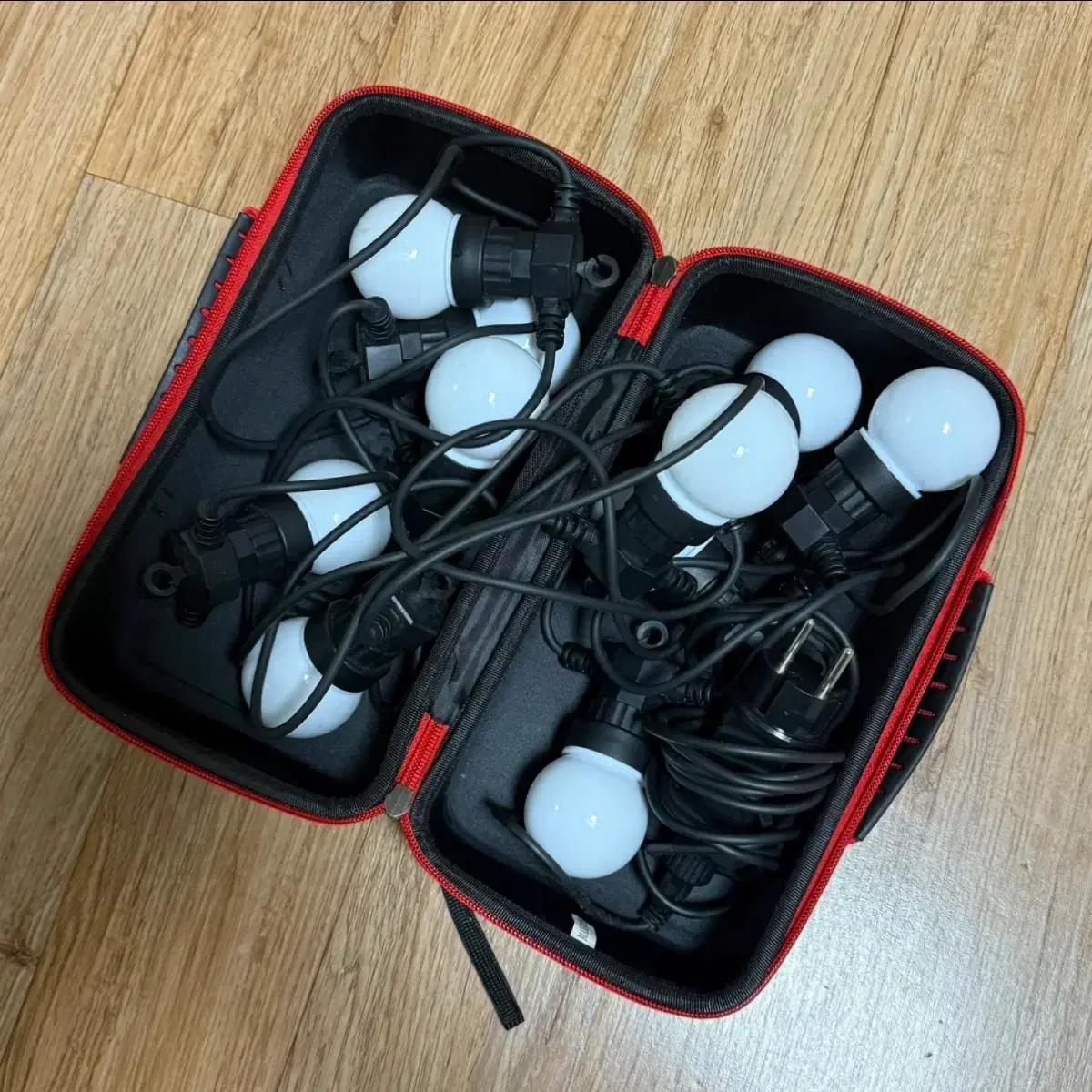 캠핑 오징어등 10구 케이스포함