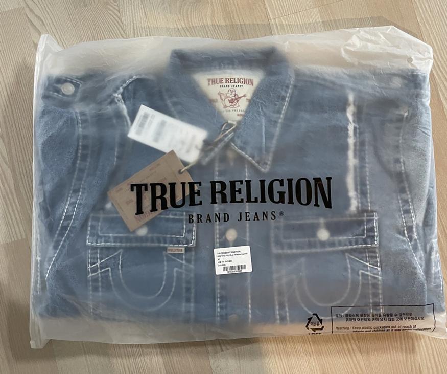 트루릴리전 워싱 자켓 인디고 XL 미개봉 새상품