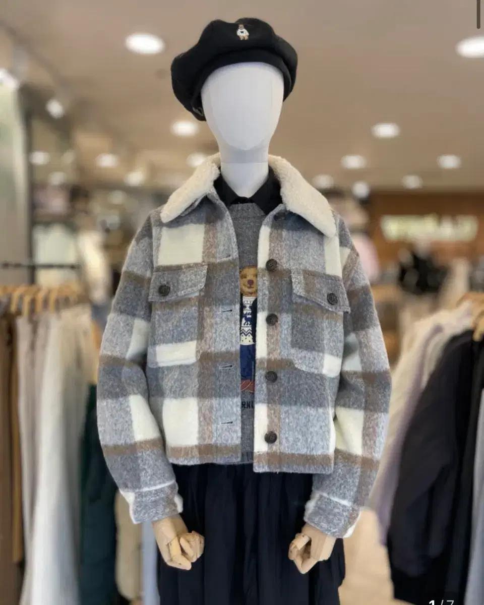 후아유 여성 덤블 카라 셔츠자켓 아이보리