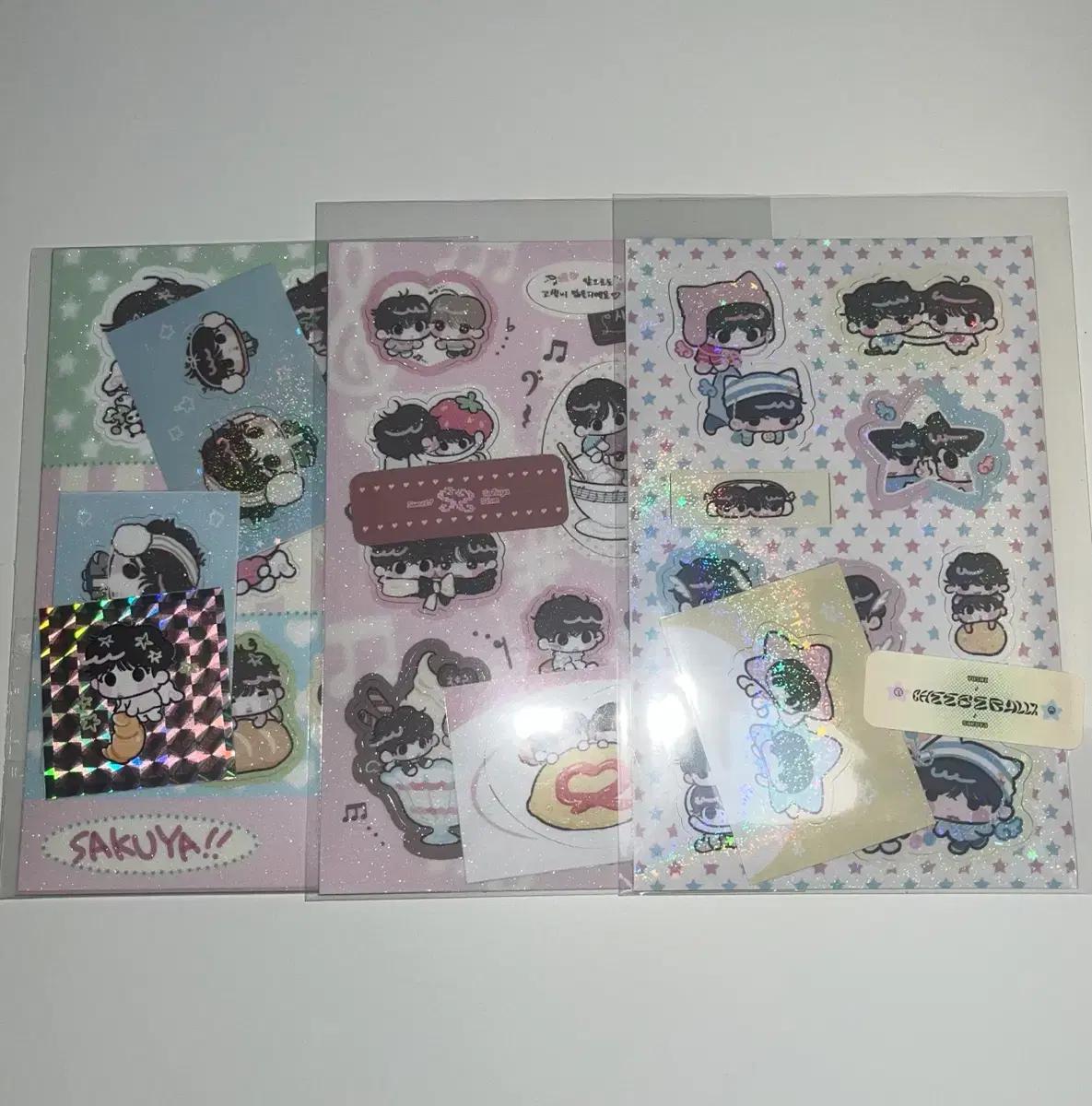 부쿠 부꾸님 엔위시 엔시티위시 사쿠야 스티커 일괄 판매 비공굿