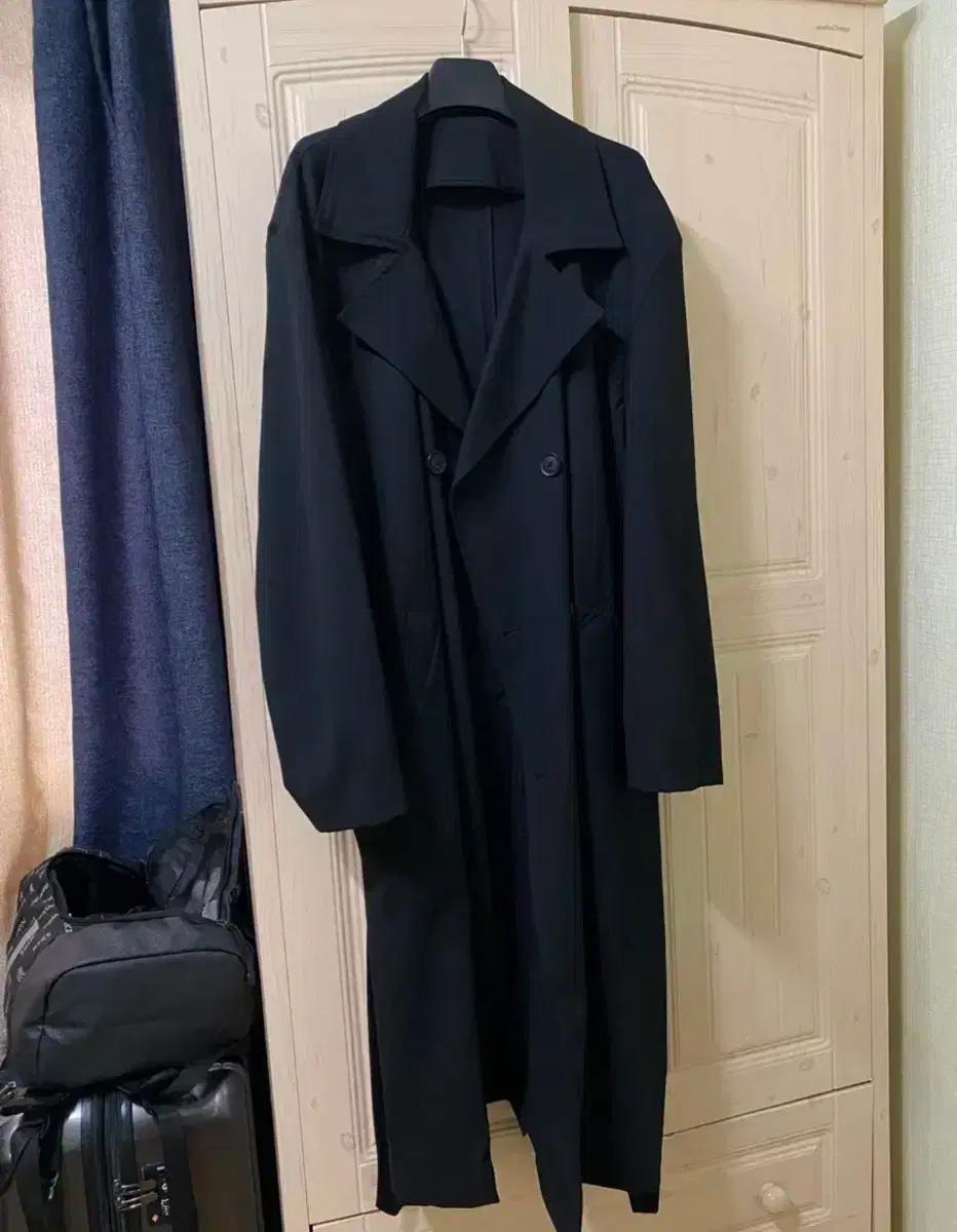 자라 블랙 롱 트렌치코트 L-XL