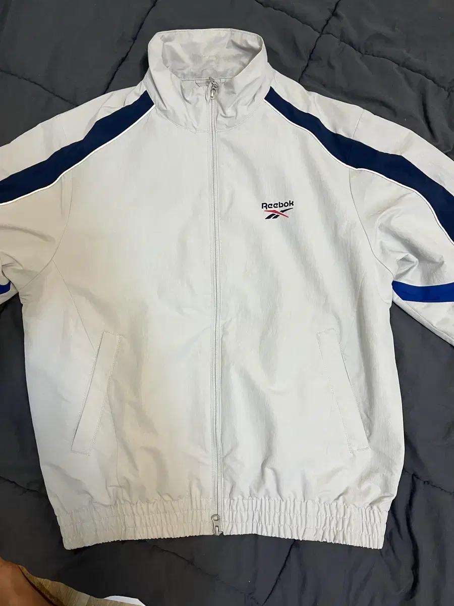 리복 레전드 웜업 윈드 브레이커 그레이