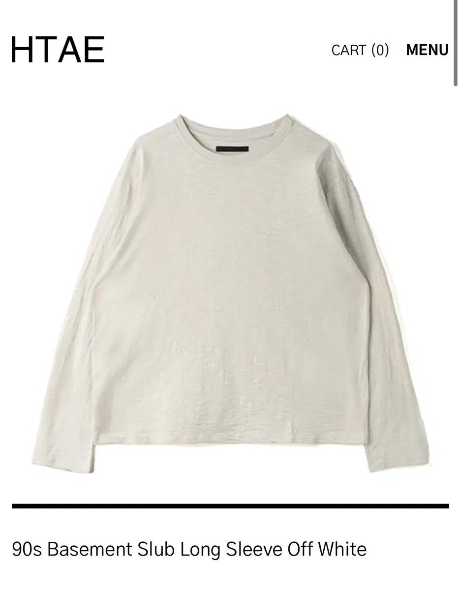 90s Basement Slub Long Sleeve Off White