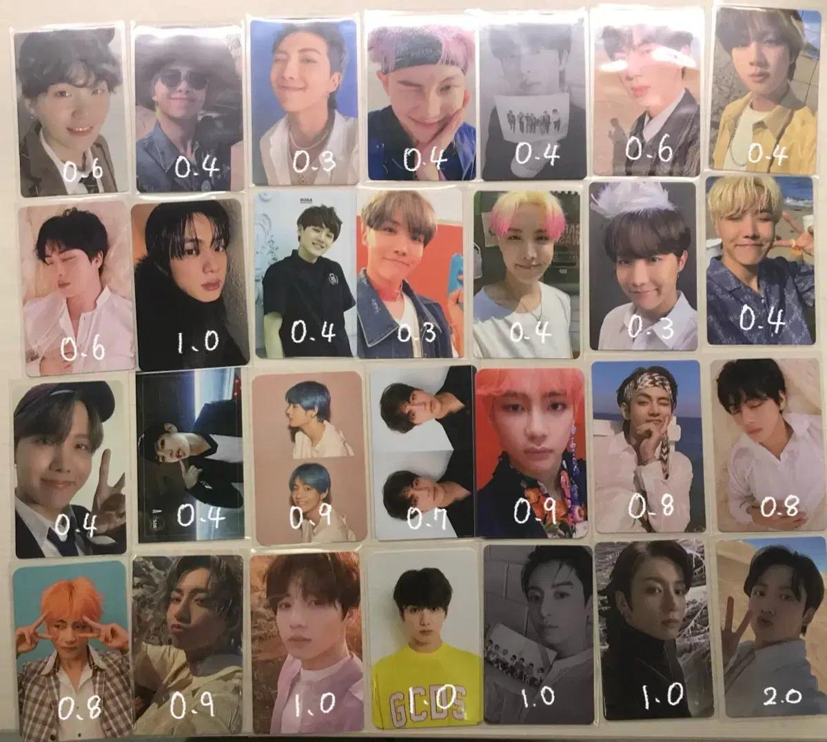 방탄소년단 bts 포토카드