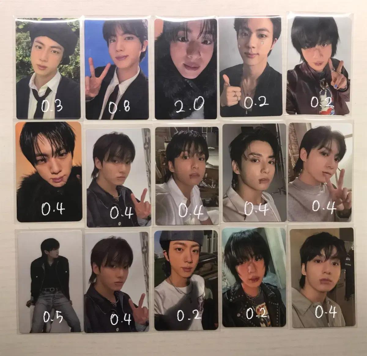 진 정국 골든 에코 jin jk golden echo 포토카드