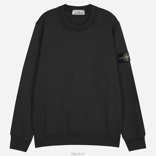 스톤아일랜드 블랙 맨투맨 티셔츠