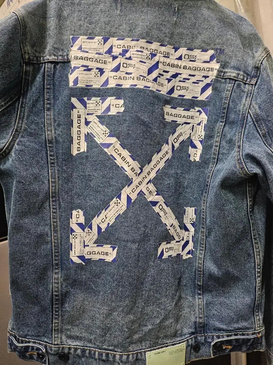 오프화이트 에어포트 데님청자켓