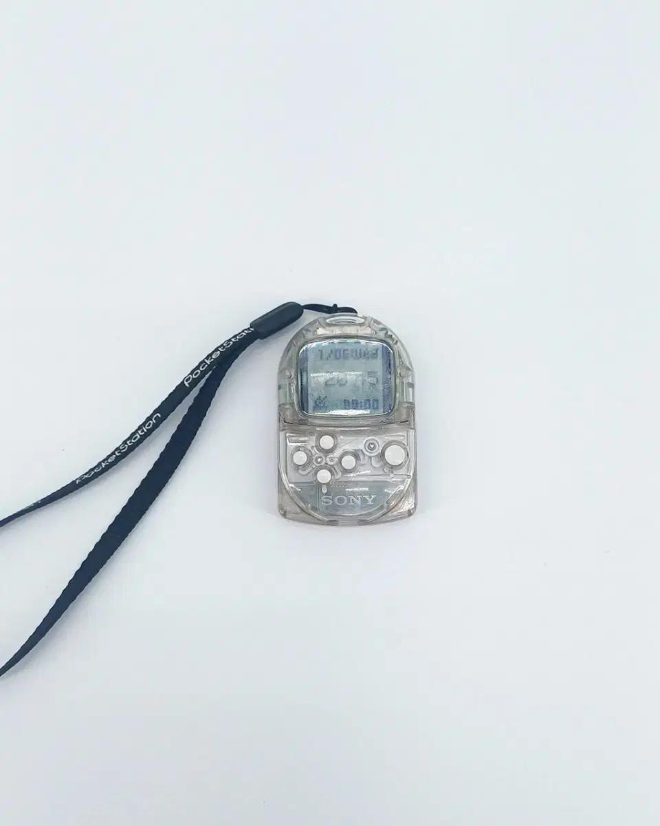 SONY 포켓스테이션 + 정품 스트랩 게임기 오락기 고전문구