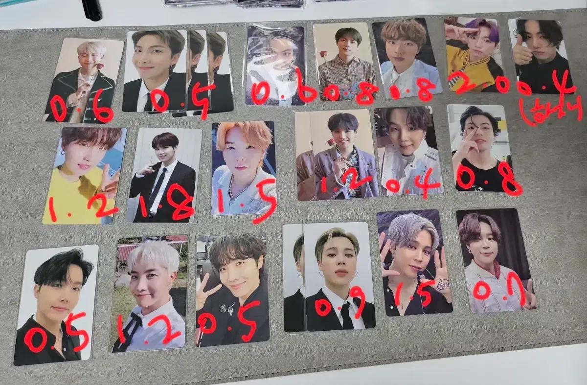 bts 방탄 디비디 디코 포카 모음