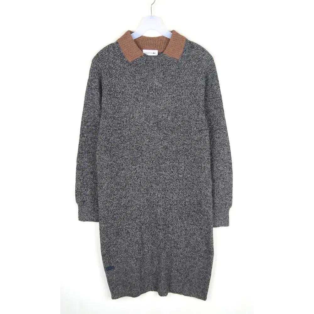 라코스테 니트 원피스 여성M 울 롱니트 NG11475