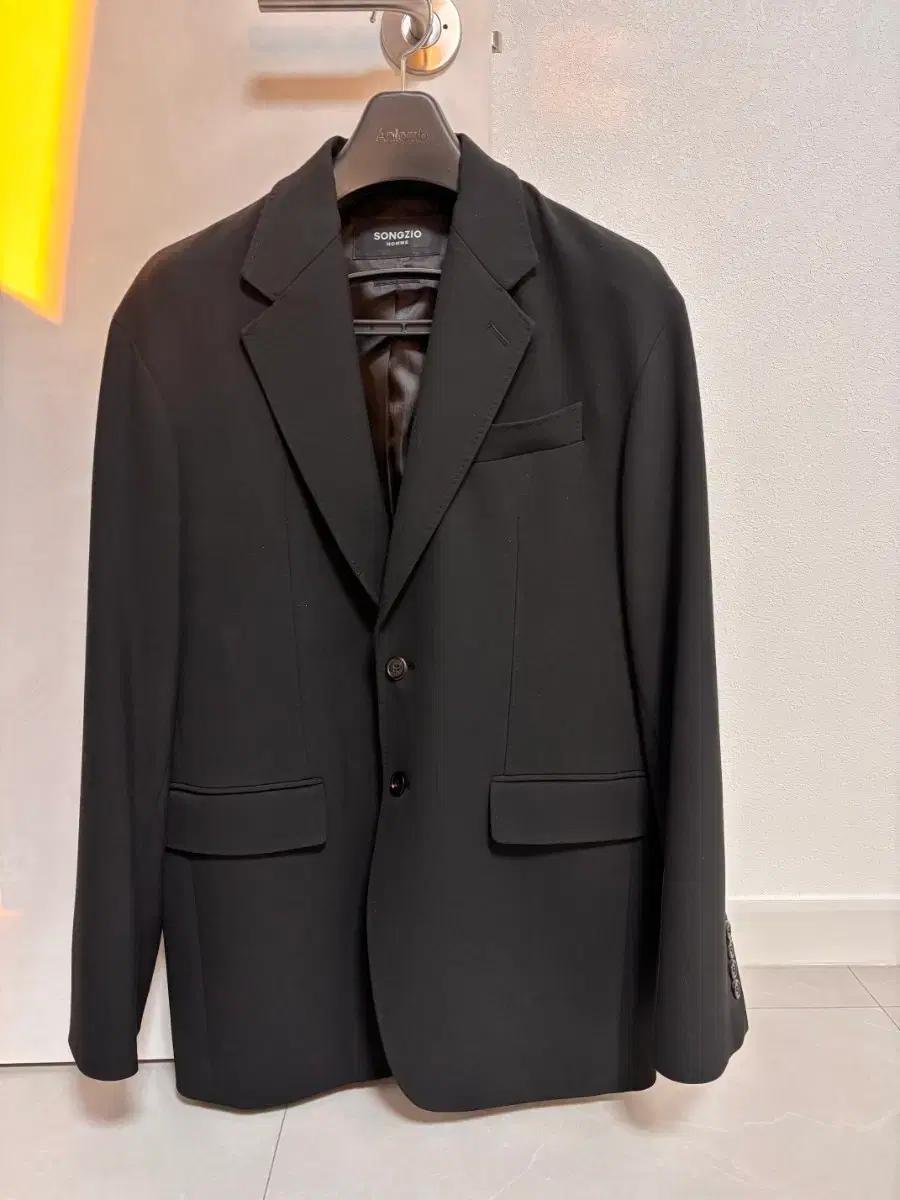 송지오 옴므 남성 블랙 블레이저 자켓