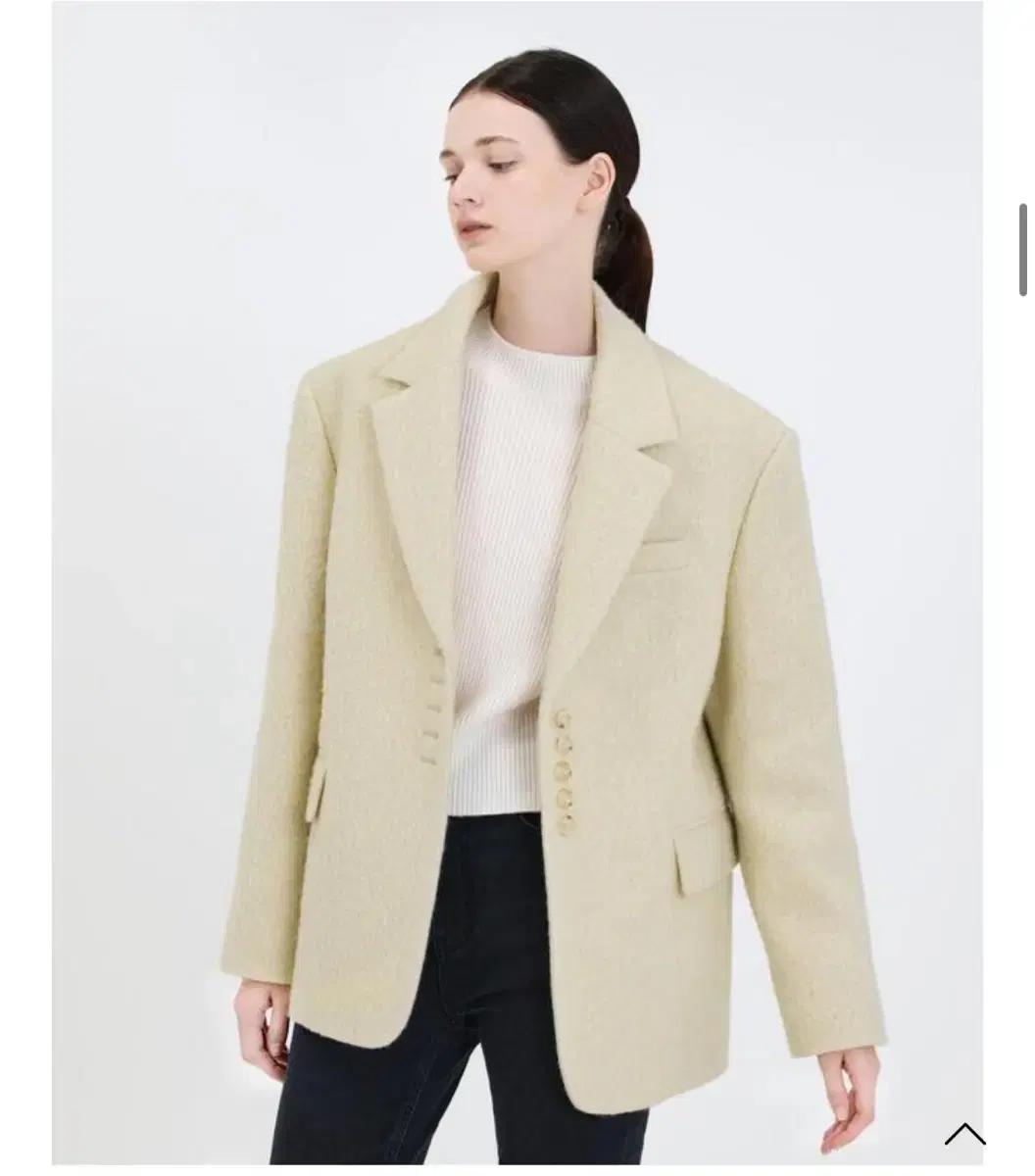 프븍스 PVCS 울 블렌드 버튼 재킷 새상품