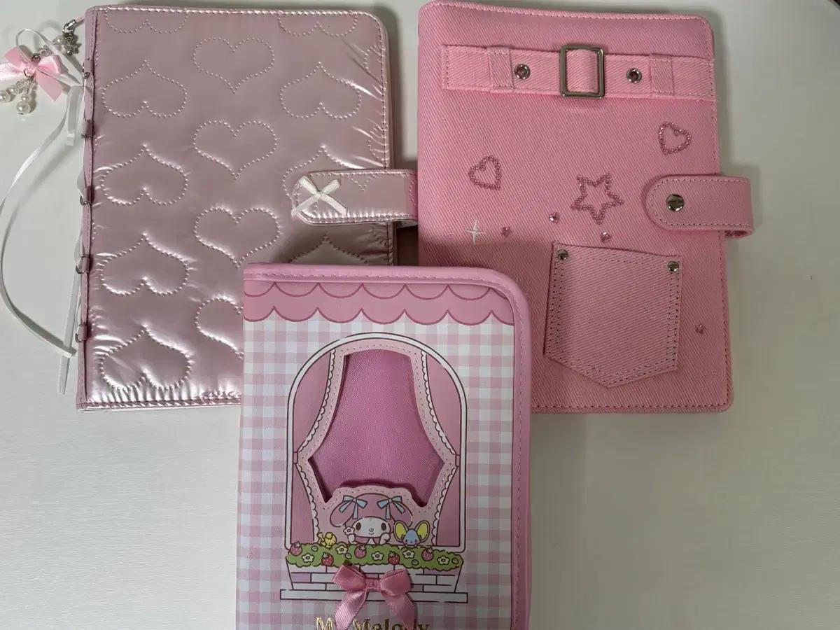 일괄) 속지포함 포토카드 포카 바인더 산리오 마이멜로디 핑크