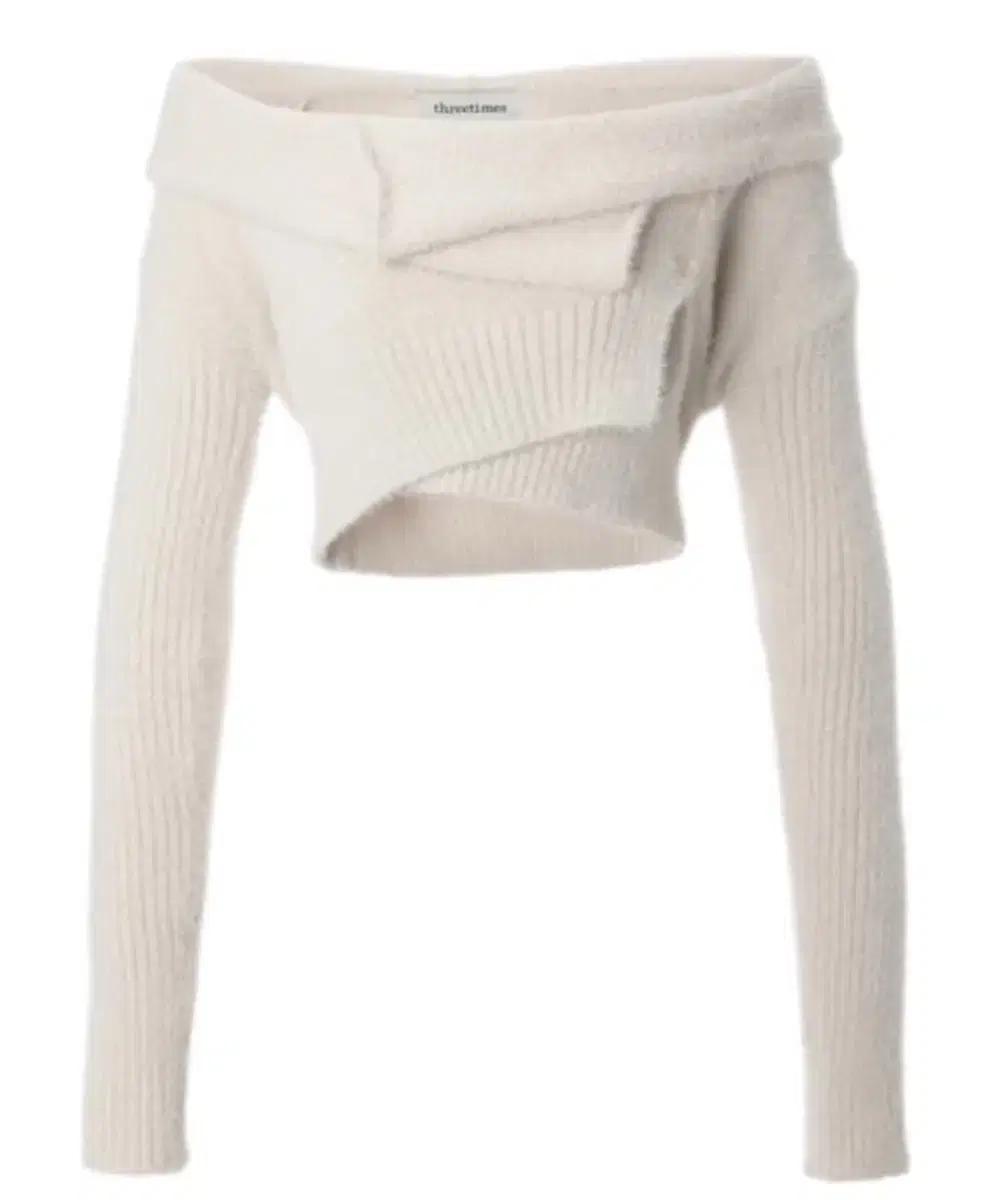 쓰리타임즈 헤어리 랩 가디건(상태 거의 새거!)